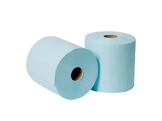 Euro Products 6141 Sontara Poetsdoek Cepol blauw 2 Rol 500vel - 1