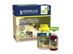 Herbruikbare wespenval met 500 ml natuurlijke lokvloeistof