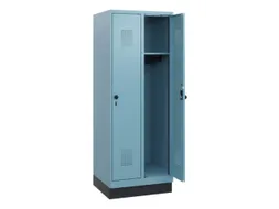 schoollocker,HxBxD 1630x600x500mm,2vak,vak B 300mm,draaigrendel,sokkel