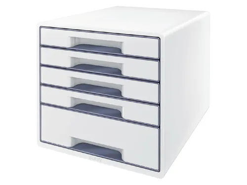 Ladenblok Leitz WOW Cube 5 laden wit/grijs