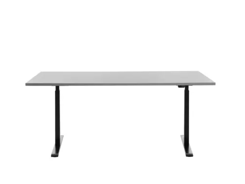 Elektrisch ihv bureau,HxBxD 700-1200x1800x800mm,blad grijs