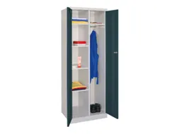 kleding-/wasgoedkast,HxBxD 1800x600x500mm,RAL7035,front RAL7016