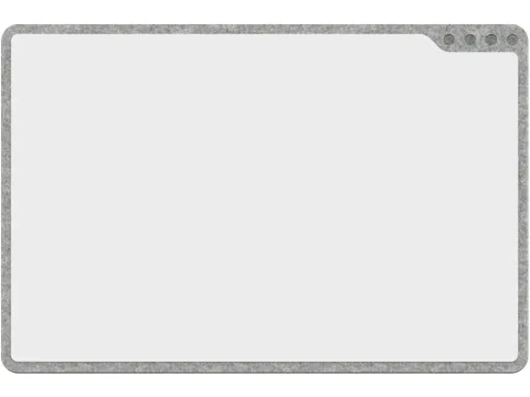 PLAYROOM Playboard draagbaar whiteboard S 75x50cm Grijs