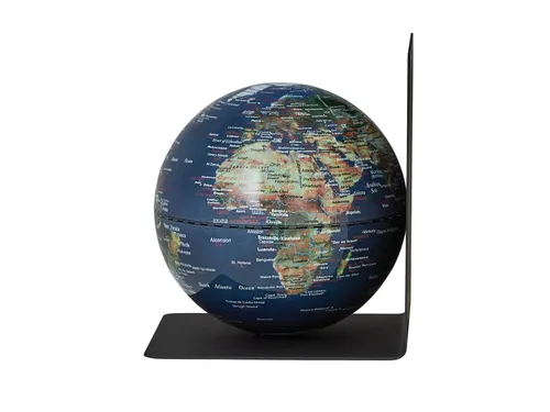 Boekensteun TROIKA met magnetische Wereldbol 13cm blauw-groen