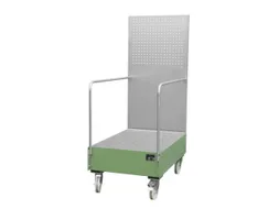 Verrijdbare Opvangbak,V. 2X200L Vat,Opvangvol. 215L