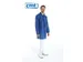 Blouse visiteur PP Non tissé Taille XXL Bleu 100 pcs