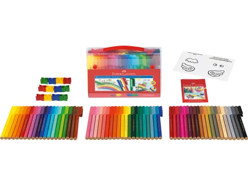 Kleurstiften Faber-Castell Connector assorti koffer à 60 stuks
