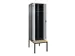 locker met bank,voor scheiding van kleding,HxBxD 2120x600x815mm,2vak