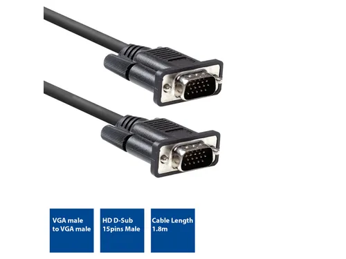 Kabel ACT VGA Monitor 1.8 meter