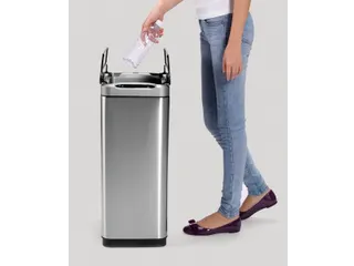 Stijlvolle Afvalbak Phantom Sensor Bin 30 Liter Mat Rvs Zwart - 4