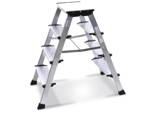 Vouwtrapje Aluminium H 850Mm Aan Beide Zijden Te Gebruiken 2X4Treden