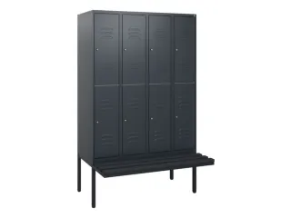 Dubbeldekse dekenkist,HxBxD 1950x1200x815mm,4x2vak.,vak B 300mm - 1