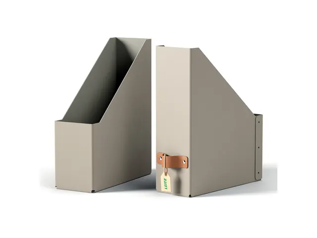 Tijdschriftencassette Leitz Puro set van 2 beige