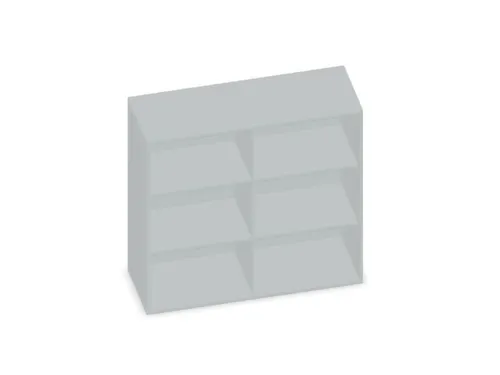 kantoorstelling,HxBxD 1150x1200x430mm,decor romp lichtgrijs