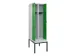 armoire vestiaire avec banc noir et blanc,HxlxP 2120x600x815mm