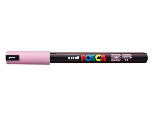 Verfstift Posca PC1MR Extra Fijne punt 0,7mm Lichtroze