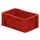 Euronorm Stapelkrat 120x300x200mm 4.1l Wanden/Bodem Gesloten Rood
