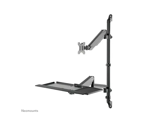 Neomounts WL90-325BL1 Zit-sta werkstation wand - 17-32 inch - 1-9 kg (