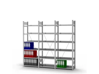 dossierstelling,aanbouwveld,HxBxD 2000x760x335mm,vaklast 60kg - 3