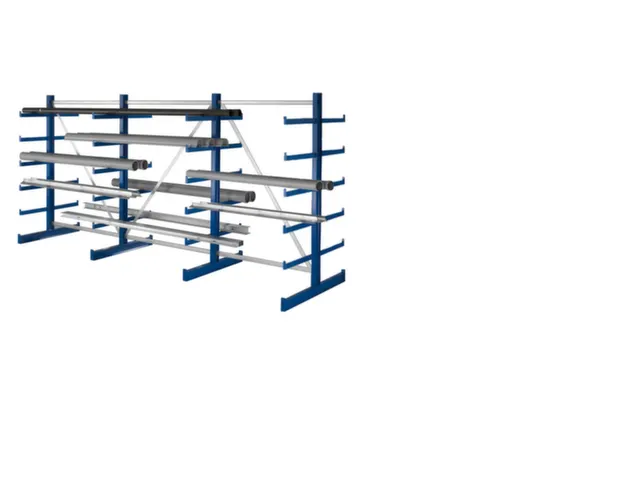 Draagarmstelling Dubbelzijdig 2000x4050x1150mm 6gelijk Lange Armen