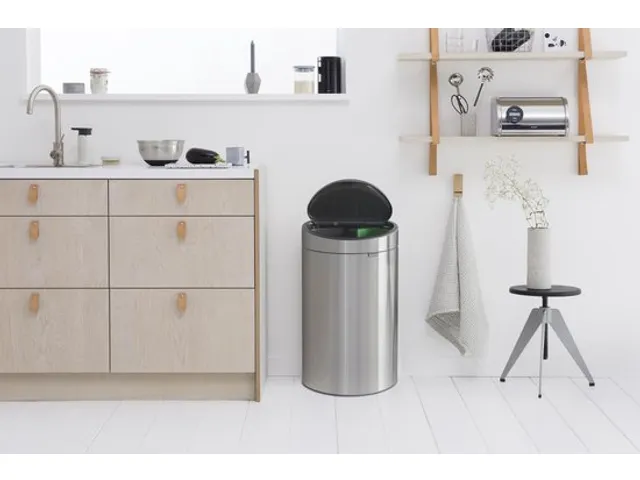 Touch Bin New Recycle Afvalbak 23+10 Liter Mat Staal
