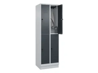 dubbeldekse locker,HxBxD 1950x600x500mm,2x2vak.,vak B 300mm - 3