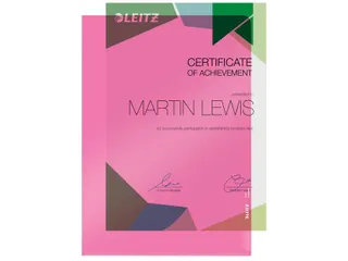 Insteekmap L-map Leitz 4100 Premium A4 0.15mm Helder Pvc Rood - 4