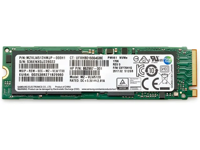 1 TB PCIe 4x4 NVMe TLC SSD