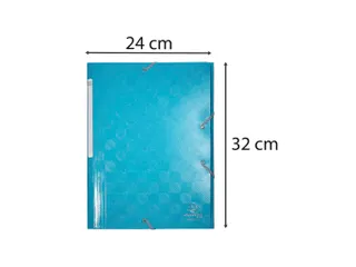 Elastomap A4 3 Kleppen Gelamineerd Glanskarton 600gr Assorti - 14