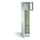 lockerkast 1850x320x500mm 1x4 vakken Cilinderslot Poten, RAL6011