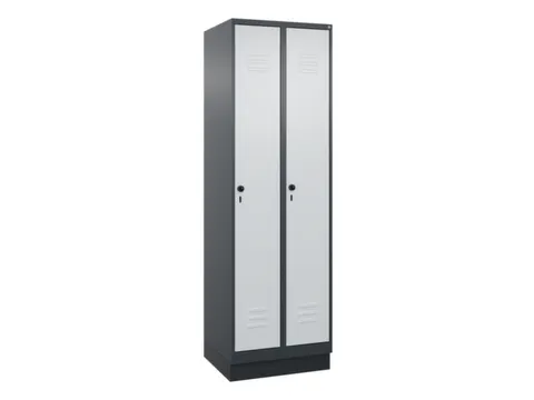locker voor scheiding van kleding,HxBxD 1950x600x500mm,2vak