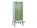 locker met bank,voor scheiding van kleding,HxBxD 2120x800x815mm,2vak