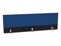 opzetpaneel,v. bureau,aanbouw achter,B 1800mm,CC-zwart,BN6016-blauw