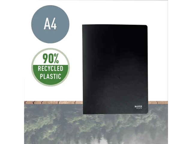 Recycle protège-documents, ft A4, 20 pochettes, noir