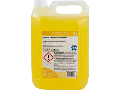 Handafwasmiddel Citroen, Fles Van 5 Liter