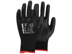 Tegera 860 nylon precisiehandschoenen zwart maat 8, per 12 paar