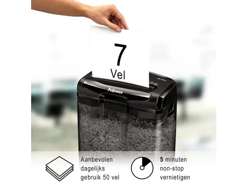 Papiervernietiger Fellowes M-7Cm cross-cut snippers 4x35mm P-4