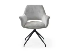 Bezoekersstoel,Stervoetonderstel Ronde Buis Zwart,M. Armleuningen