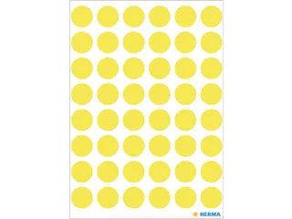 HERMA 1854 Multipurpose etiketten Rond 13mm Fluor Geel 240 stuks - 2