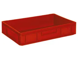 Euronorm Stapelkrat Pe 120x600x400mm 23liter Rood