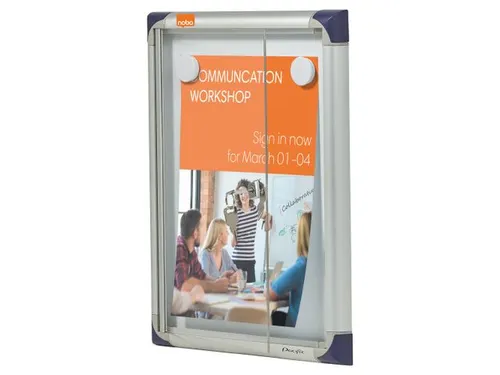 OUTLET Nobo Binnenvitrine Extra Plat 1xA4