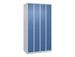 dubbeldekse locker,HxBxD 1850x1000x500mm,4x2vak.,vak B 250mm,cil.-slot