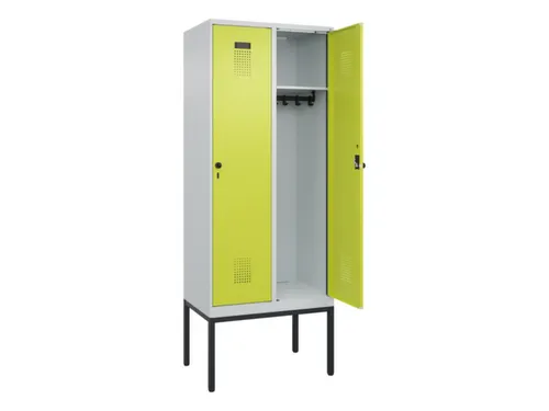 locker,HxBxD 2120x800x500mm,2vak,vak B 400mm,draaigrendel