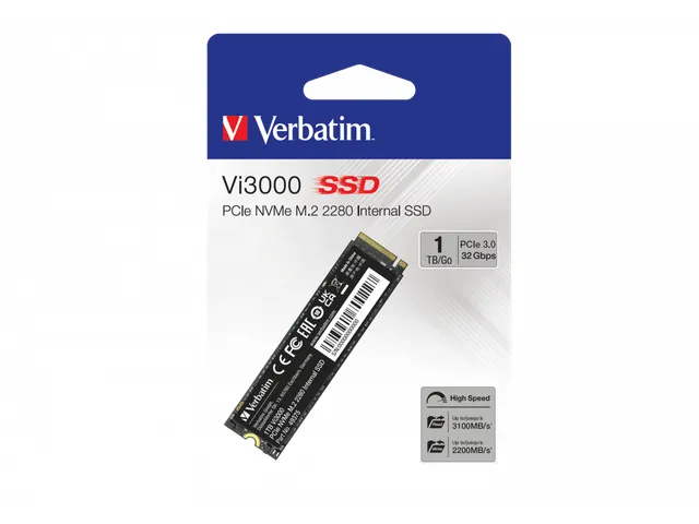 Verbatim Vi3000 PCIe NVMe M.2 SSD 1TB