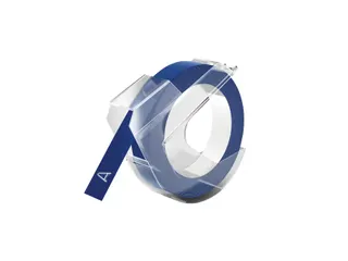 Labeltape Dymo rol 9mmx3M glossy vinyl prof blauw 520106 - 2