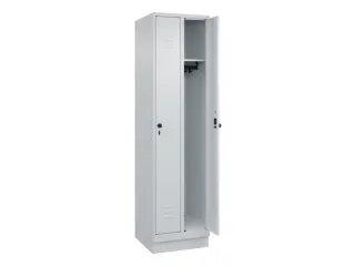 locker,HxBxD 1950x500x500mm,2vak,vak B 250mm,draaigrendel,sokkel - 2