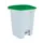 Contitop,afvalbak met pedaal 45L wit/groen/VE:3