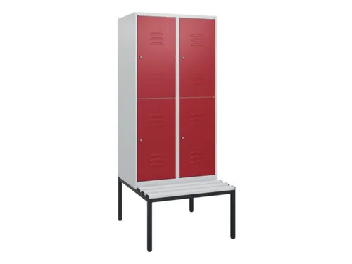Dubbeldekse dekenkist,HxBxD 1950x800x815mm,2x2vak.,vak B 400mm
