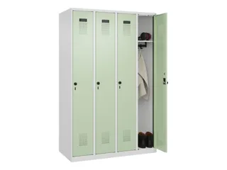 locker,HxBxD 1850x1200x500mm,4vak,vak B 300mm,draaigrendel - 1