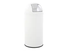 Afvalbak Pushcan 40 Liter Wit